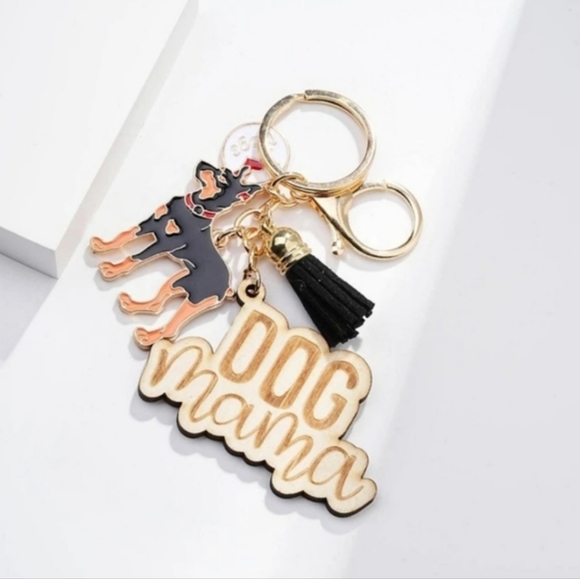 Other - Doberman Dog Mama Keychain